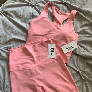 TSL pink workout set NWT